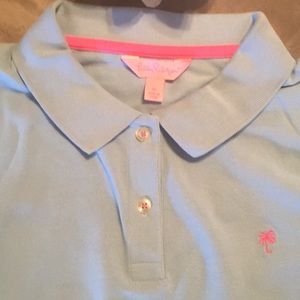 Baby blue NWOT polo 👕 by Lilly Pulitzer! Perfect